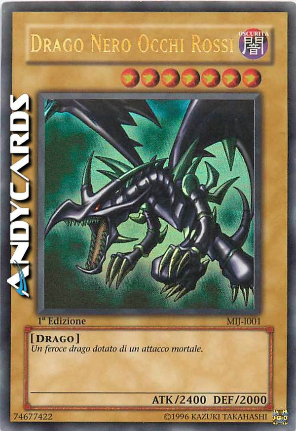 Red-Eyes Black Dragon Ultra Rare 1st Edition Heavy Play MIJ IT001
