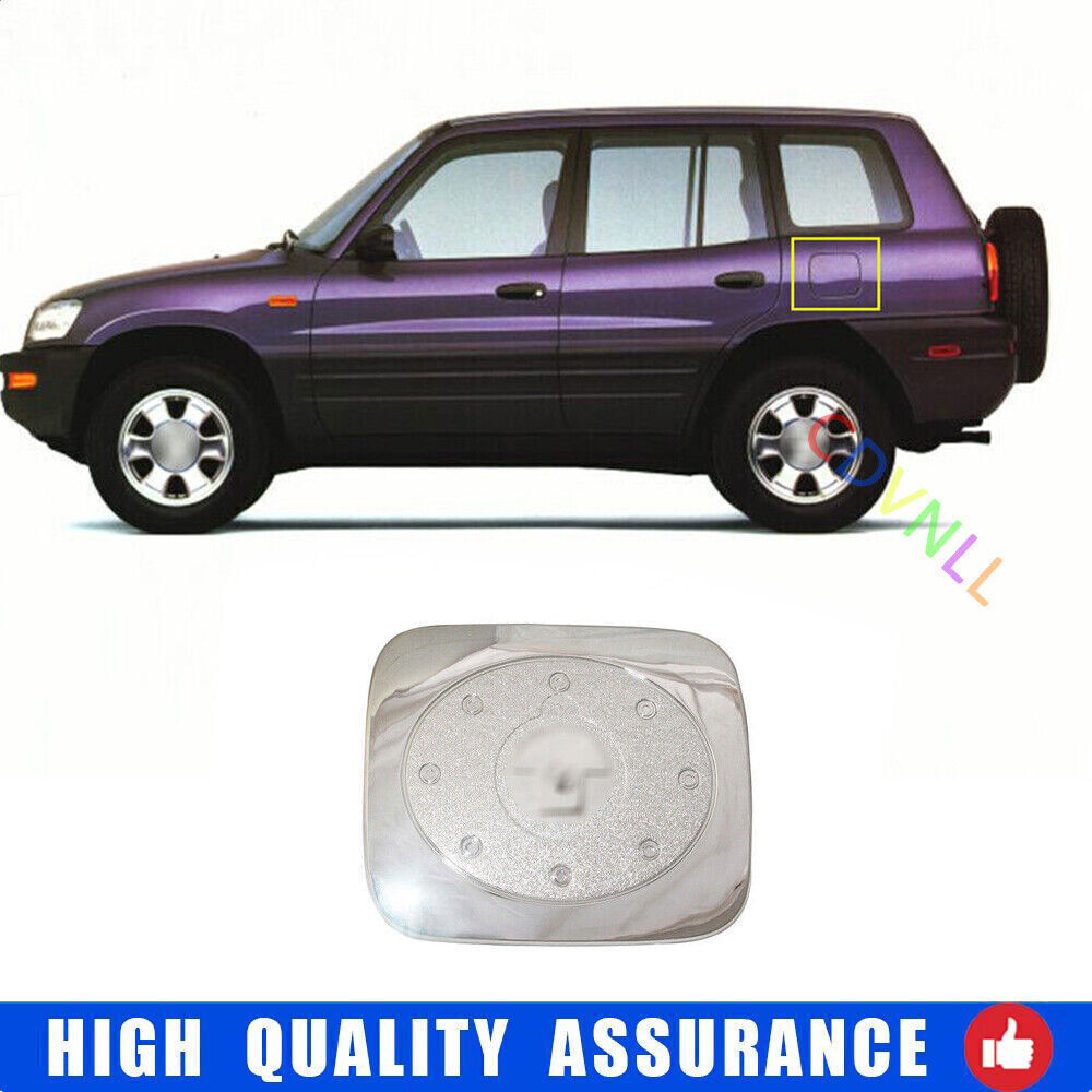 Fit For Toyota RAV4 SUV 1996-2000 Chrome Exterior Fuel Tank Cap Cover Trim 1pcs