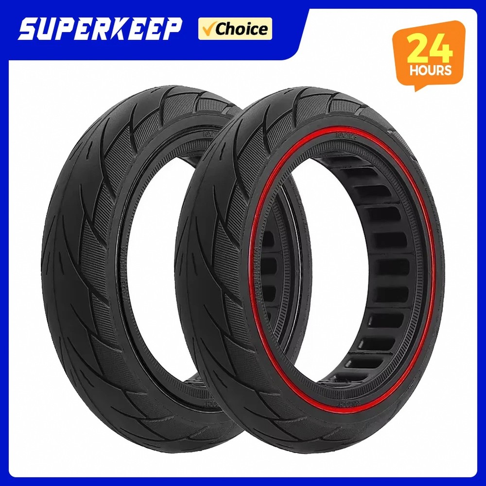 10x2.125 Solid Tire for Compact Electric Scooter – Puncture-Proof 10 Inch