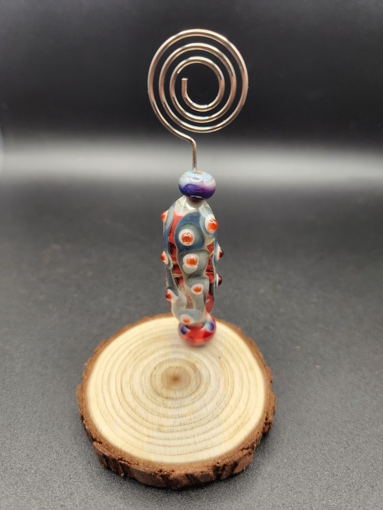 Borosilicate beads picture holder made in the USA New hippie freedom style photo