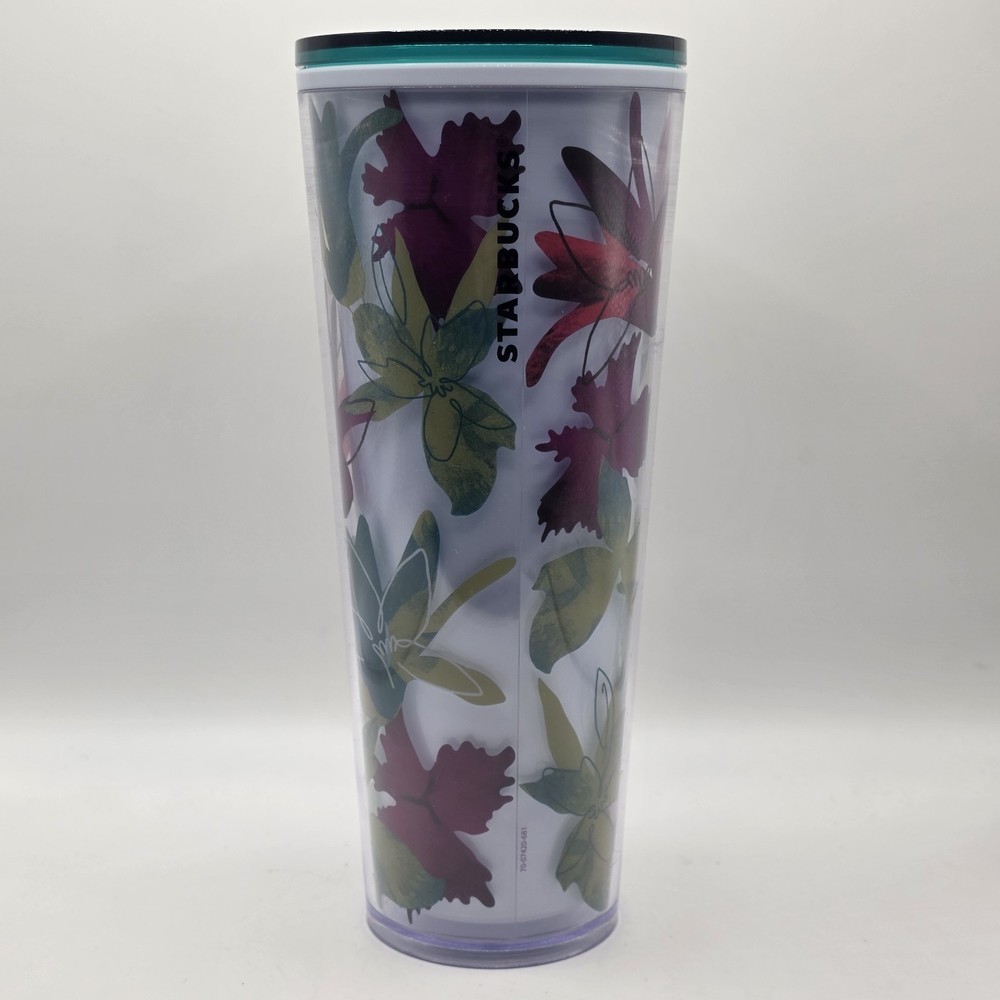 2022 Spring Floral Venti 24oz Tumbler With Lid, No Straw