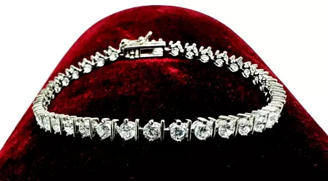 8ct Lab Diamond 925 Silver Women's Tennis Bracelet