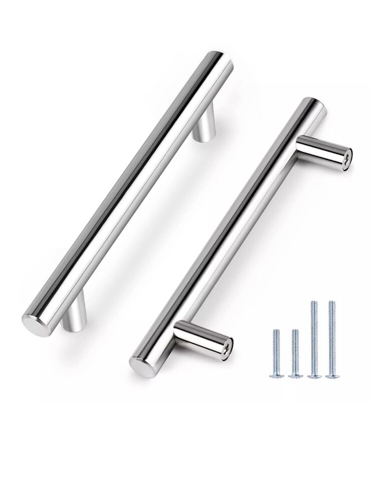 Probrico 10 Pack |4 inch Drawer Pulls Polished Chrome Cabinet Pulls.New
