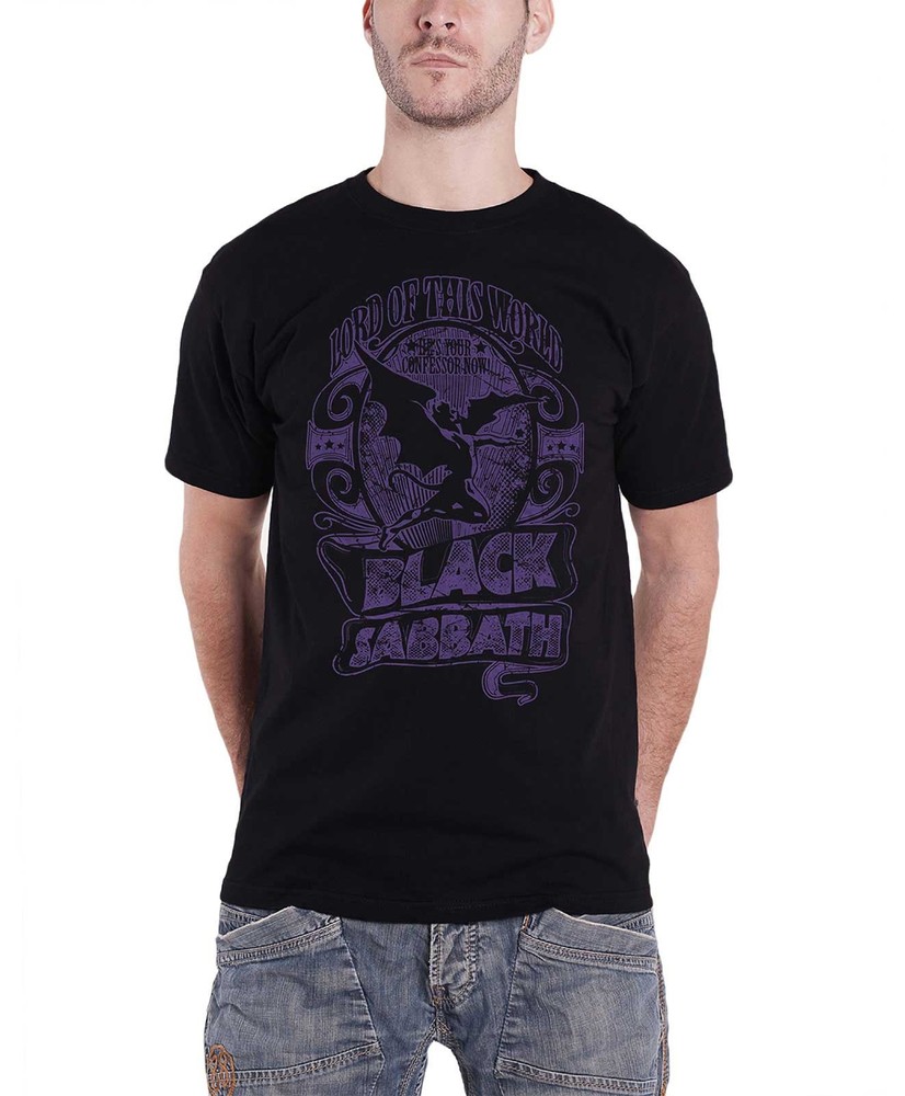 Black Sabbath Lord of This World Demon Band Logo Unisex Black Tee