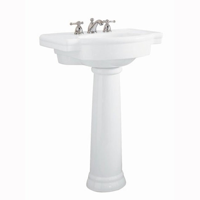 American Standard 0066.000 White Pedestal Base for Sink - Sink Sold Separately