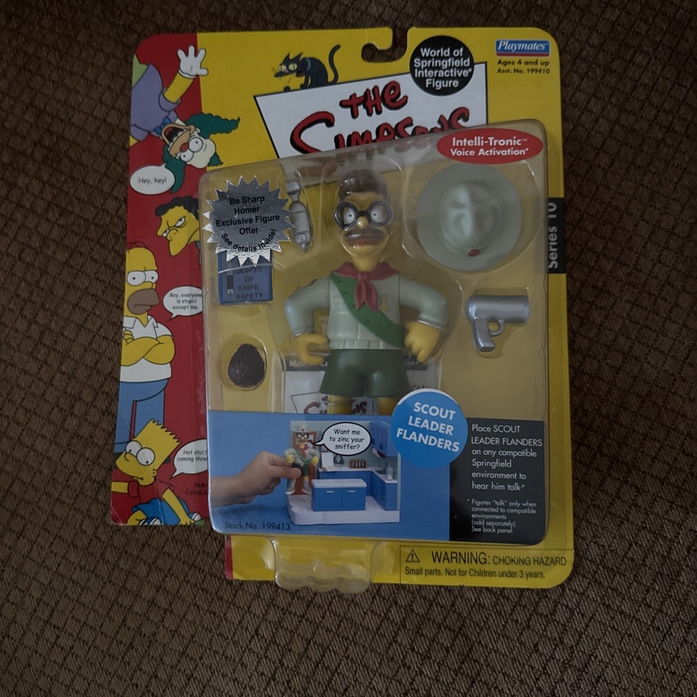 Playmates The Simpsons SCOUT LEADER FLANDERS  Series 10  NIB