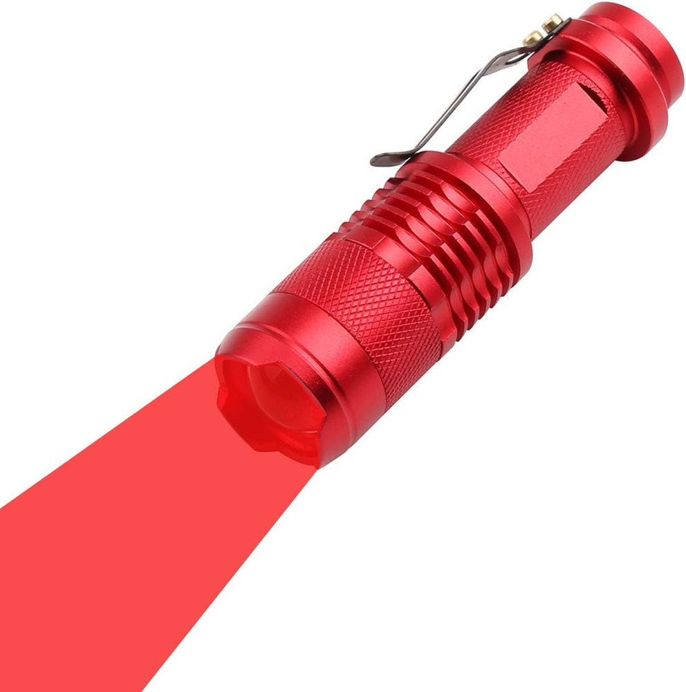Scalable 3-Mode Red LED Long-Range Beam Flashlight