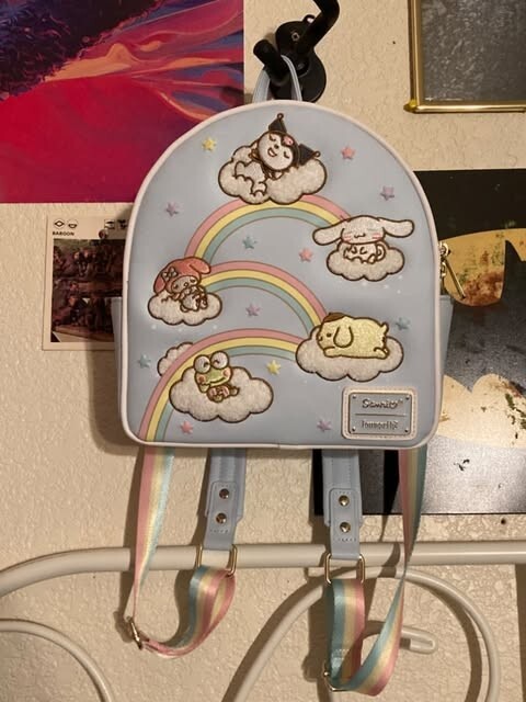 Loungefly Sanrio Hello Kitty Rainbow Clouds Exclusive Backpack