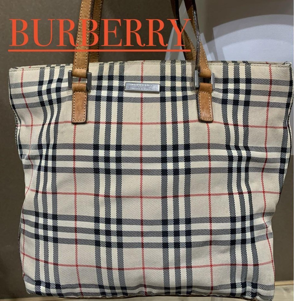 Burberry Blue Label Nova Check Tote Bag Handbag