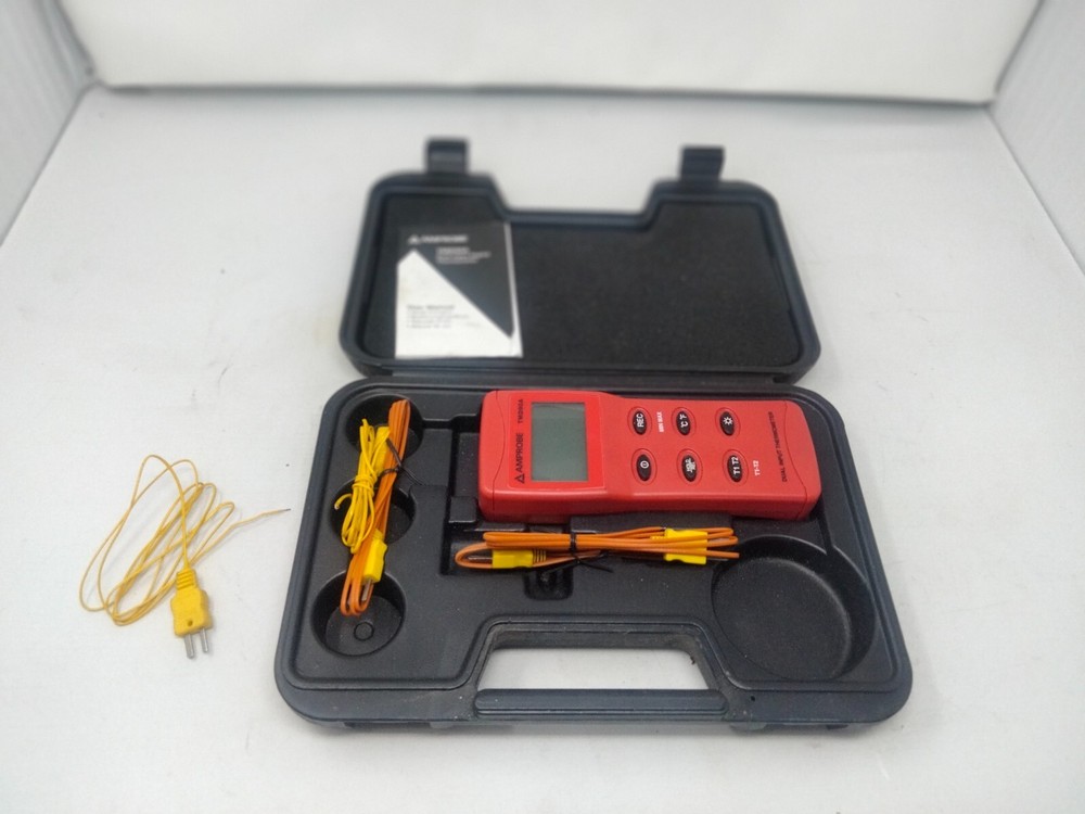 Amprobe TMD90A Thermocouple Dual Input Thermometer Indicator Calibrator Meter