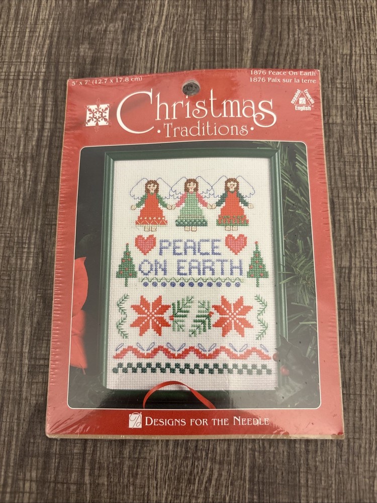 Designs For The Needle Vintage Peace On Earth Cross Stitch Kit #1876
