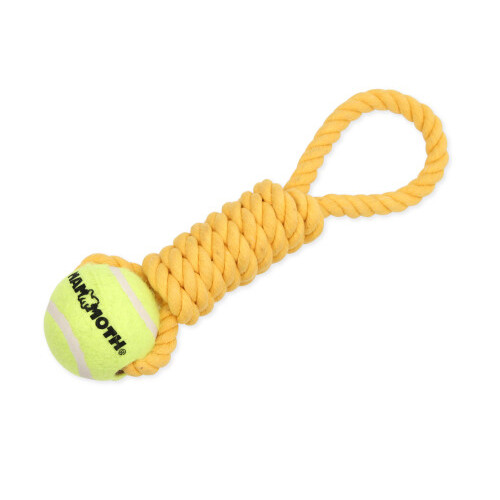 Mammoth Pet Products Twister Pull Tug w/Ball Dog Toy Ye