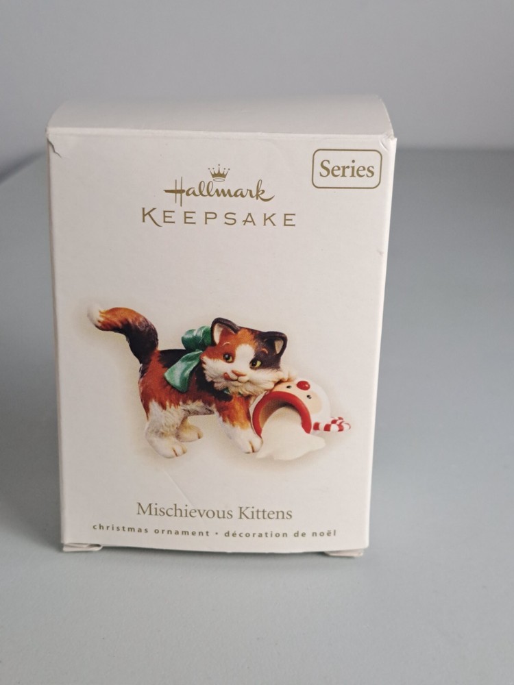 Hallmark Keepsake 2008 Mischievous Kittens Ornament #10 with Original Box