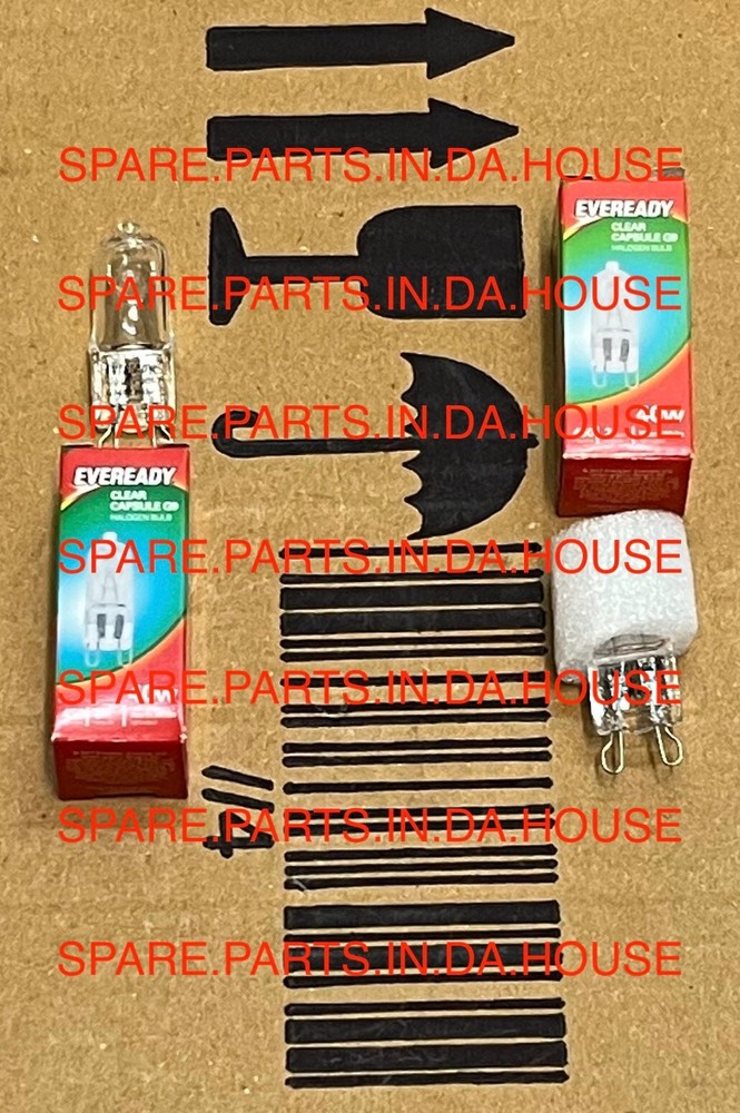 2-Pack 40W Smeg Oven Halogen Light Bulb TRA93BL TRA93P Replacement