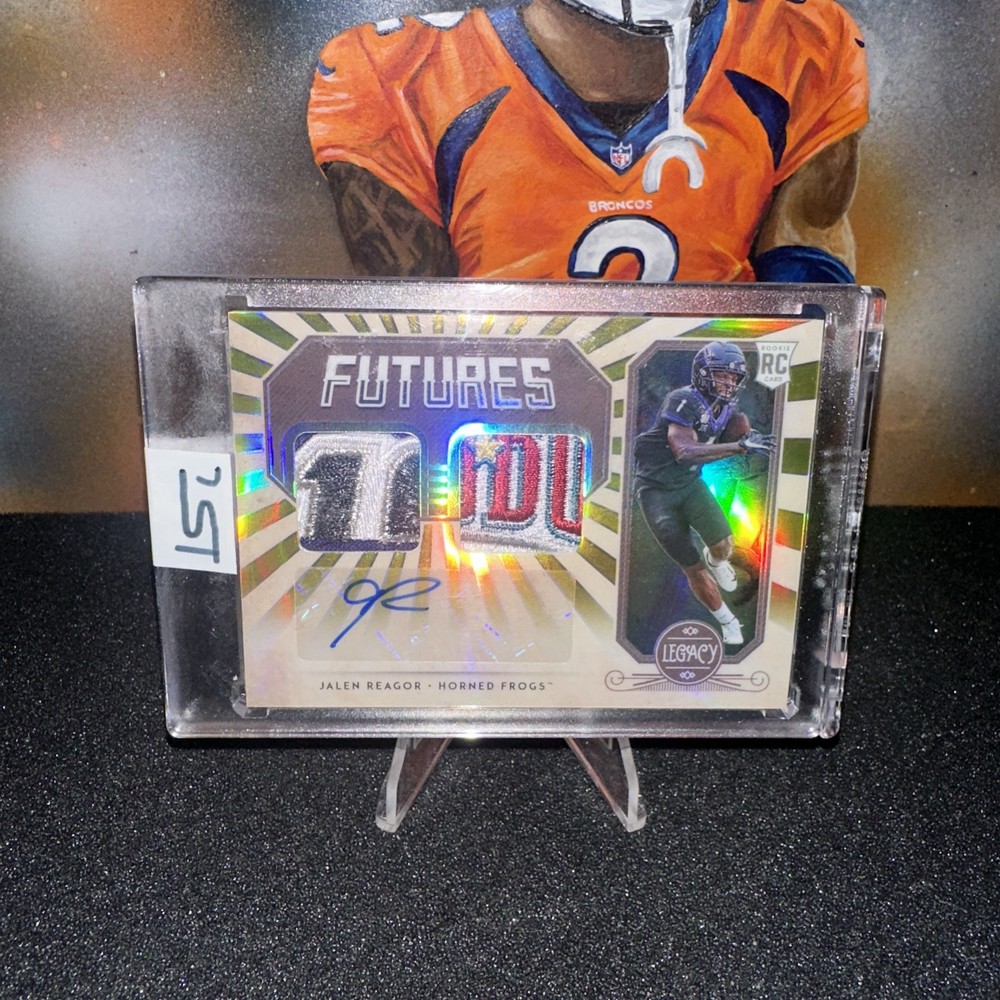 2020 Panini Legacy - Futures Dual Patch Autographs Gold #FD-JR Jalen Reagor /10