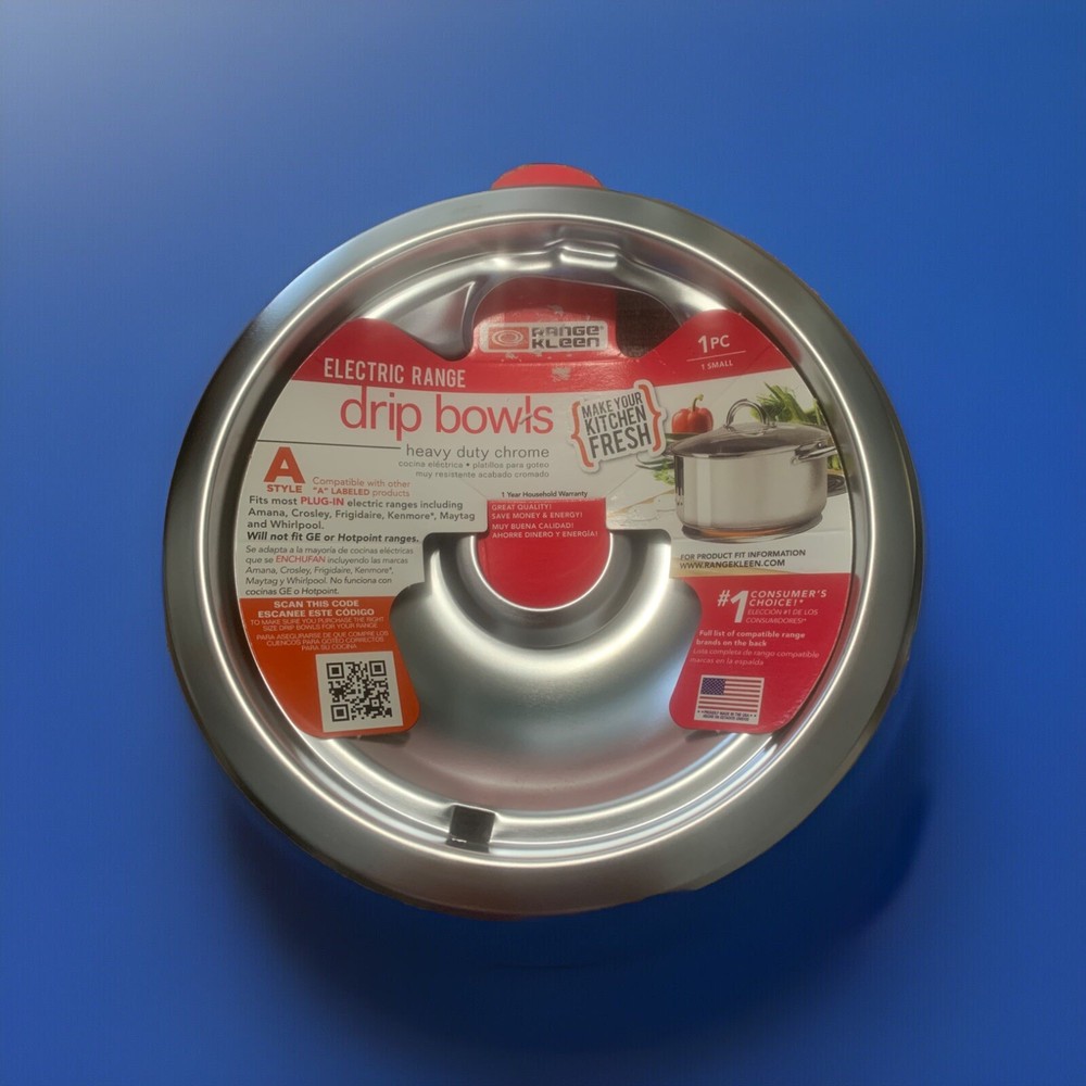 RANGE DRIP BOWLS  ELECTRIC RANGE , SMALL  STYLE A RANGE KLEEN MODEL 101AM