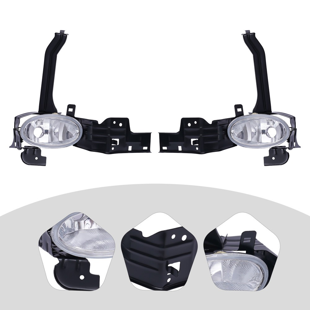 For Honda Accord Sedan 2008 2009 2010 Pair Set Front Fog Light Lamp Kit Assembly
