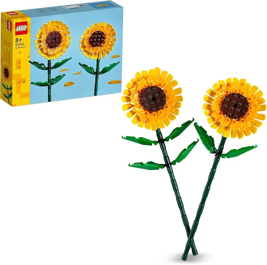LEGO Sunflowers Building Kit for Home Décor with Artificial Flower Design