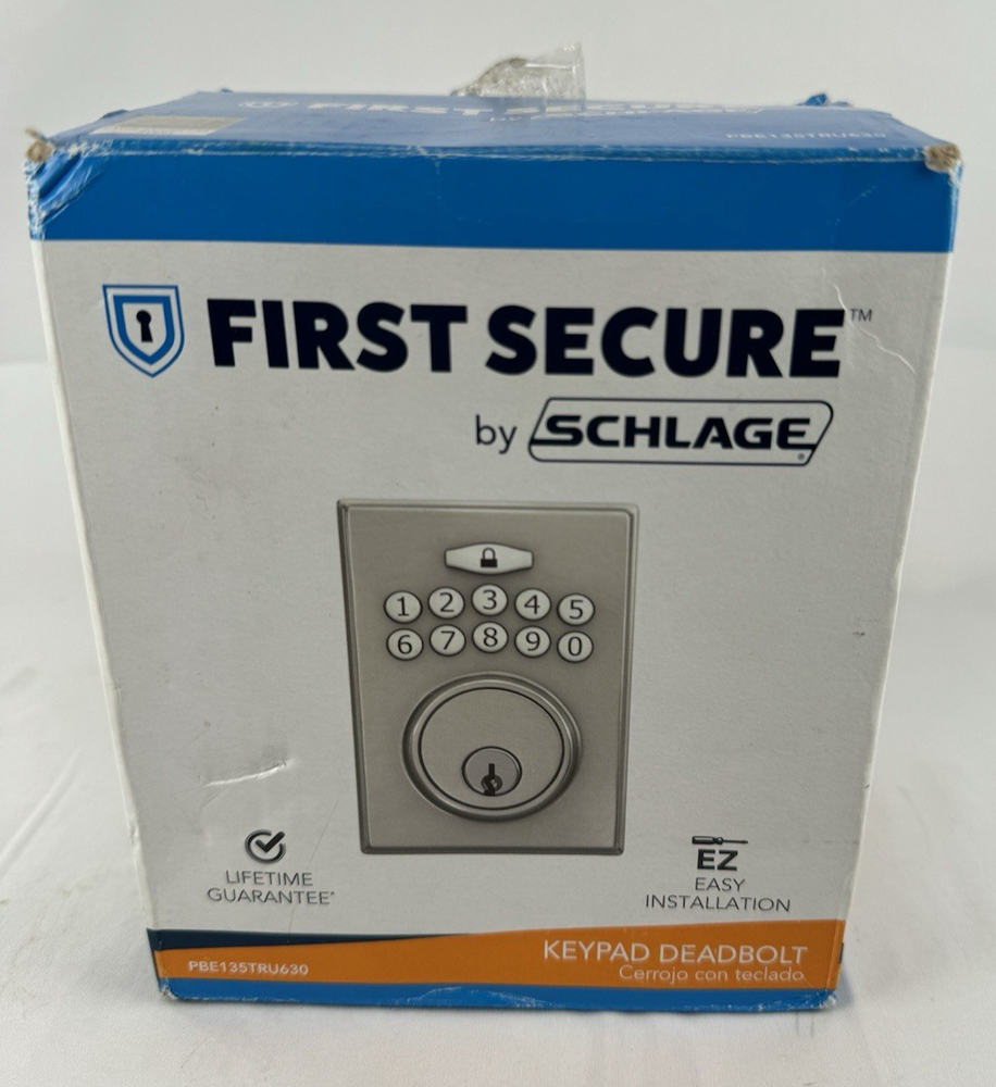 Schlage Keypad Deadbolt Secure Easy Install Open Box New