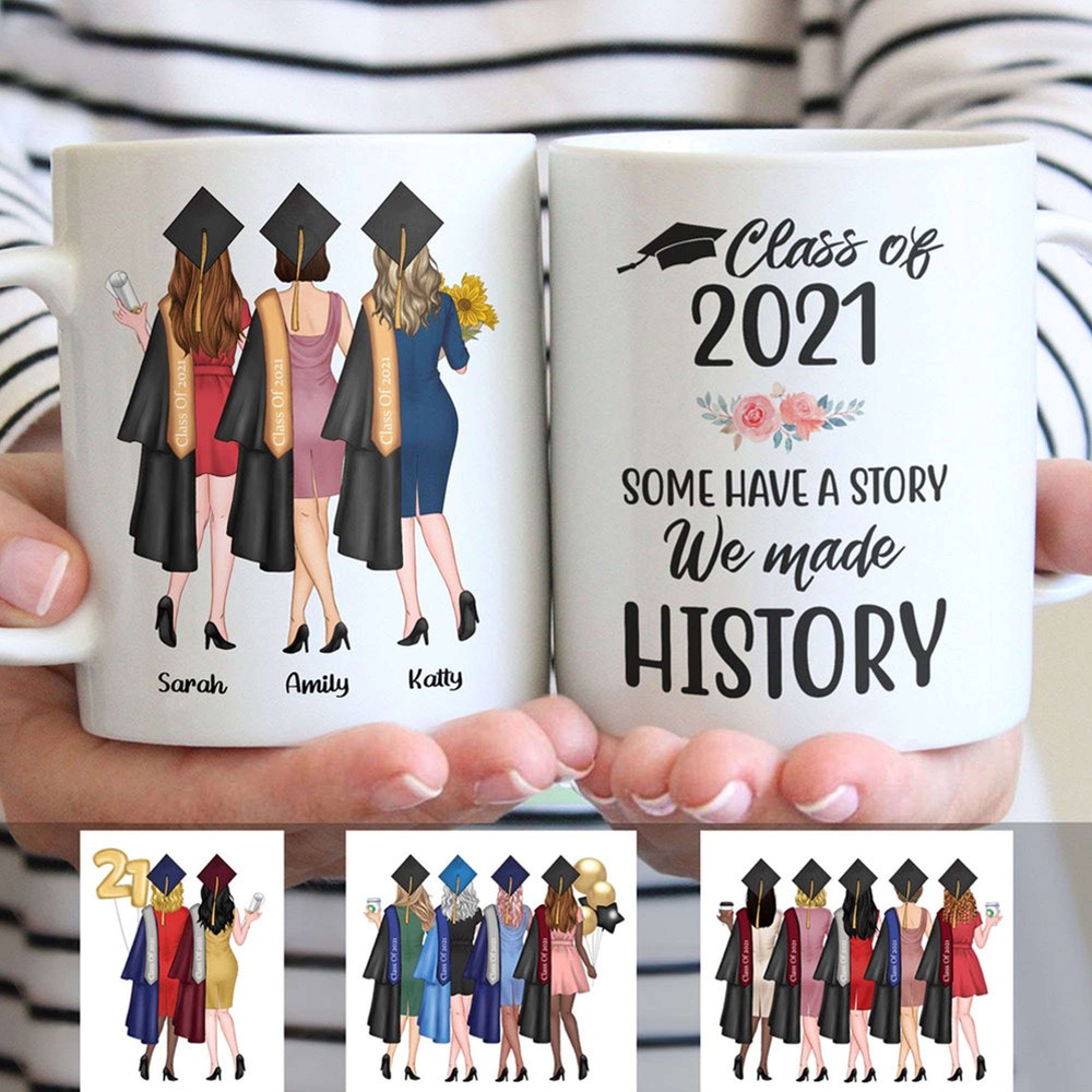 Personalized Graduation Mug College Graduation Gift For Her Class Of 2021 Mug