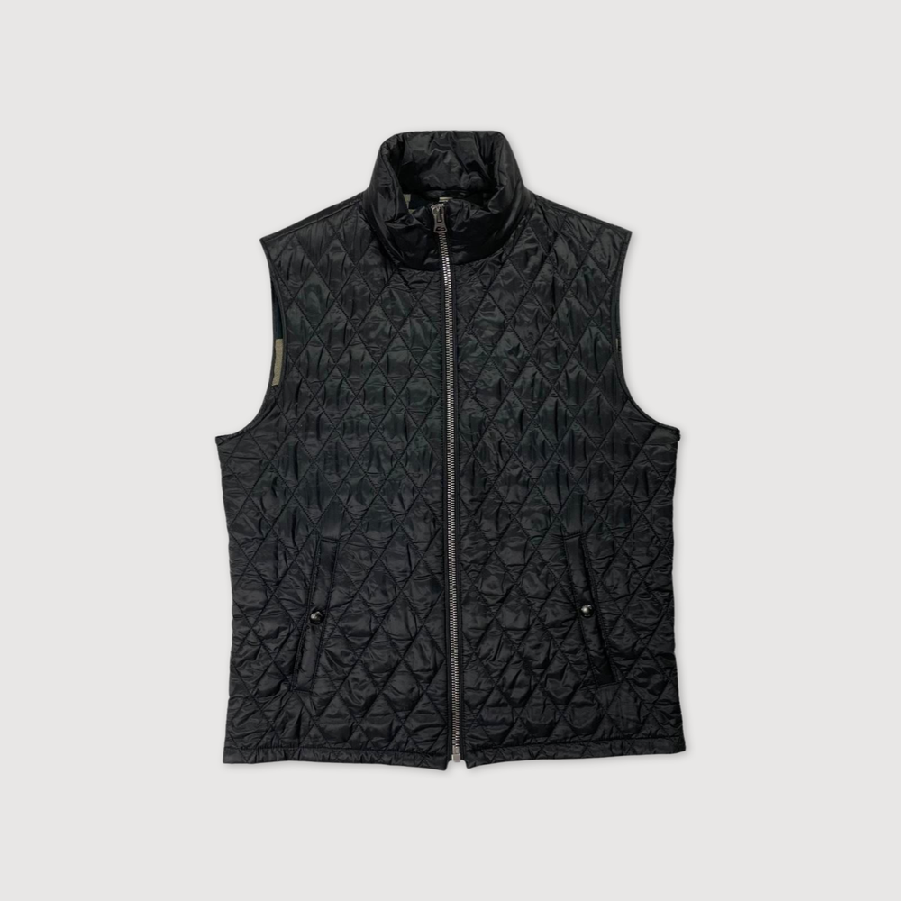BURBERRY BRIT WOMENS NOVA CHECK GILET BLACK [M]
