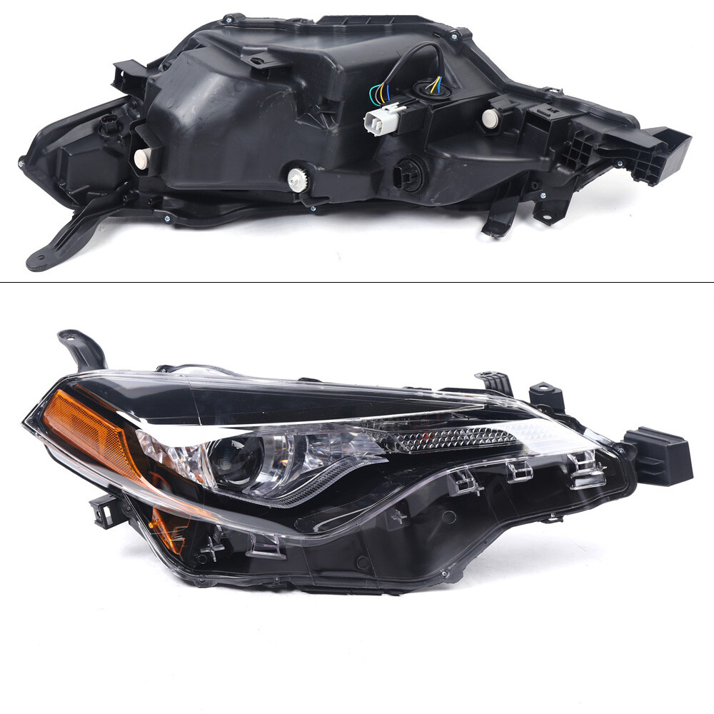 Headlight Set Fits 2017 2018 2019 Toyota Corolla LE Eco Sedan 1.8L Right Side us