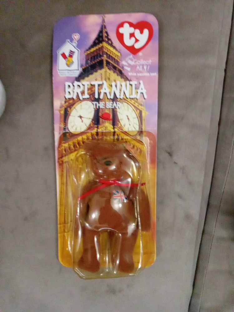 Ty Teenie Beanie Babies McDonald's-Britannia The Bear - Limited Edition Of 4000