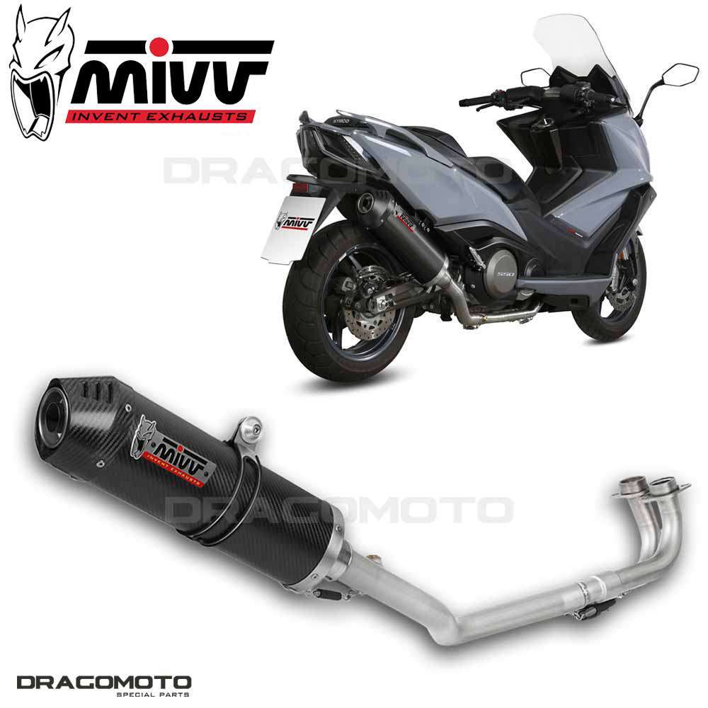 Full exhaust KYMCO AK550 2017 2018 MIVV Oval Black CC