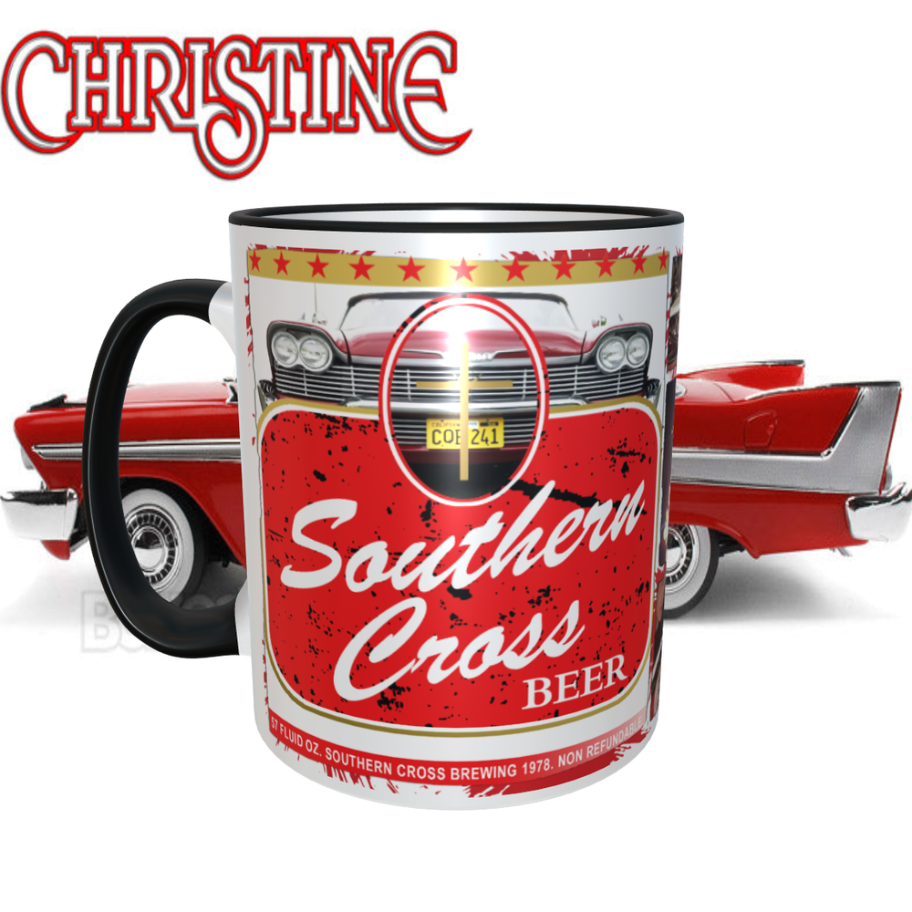 Christine Movie Southern Cross beer 11oz  Coffee Mug  NEW Dishwasher Safe