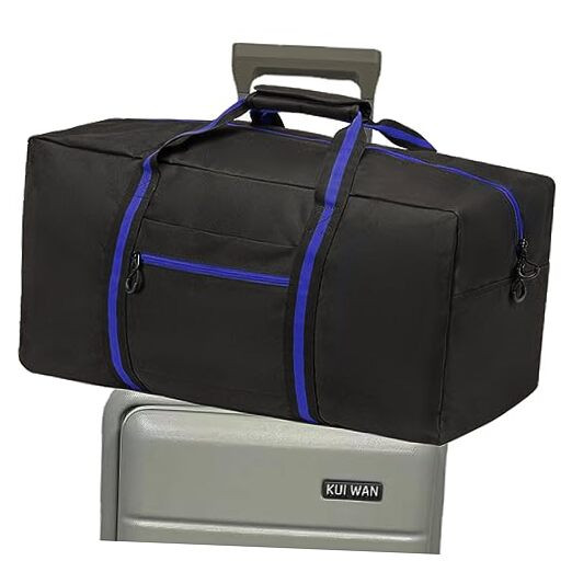 24.8 ” Travel Bag, Duffle Bag for Men Women, Large 60L 60L-24.8 inches Blue