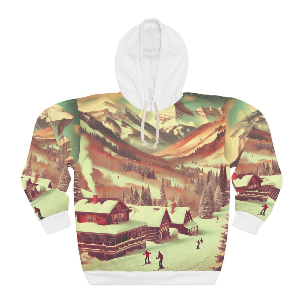 Aspen Colorado All Over Print Pullover Hoodie Adventure Ski Apparel Outdoor Gear