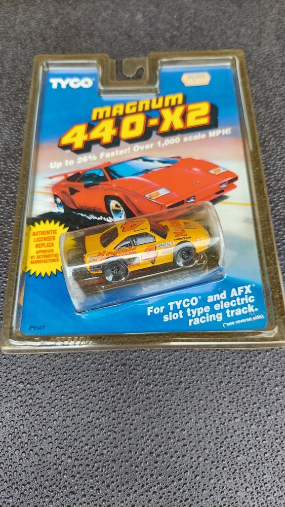 Tyco Magnum 440 X2 Kodak Nascar 4 HO Slot Car New in Package Ernie Irvan