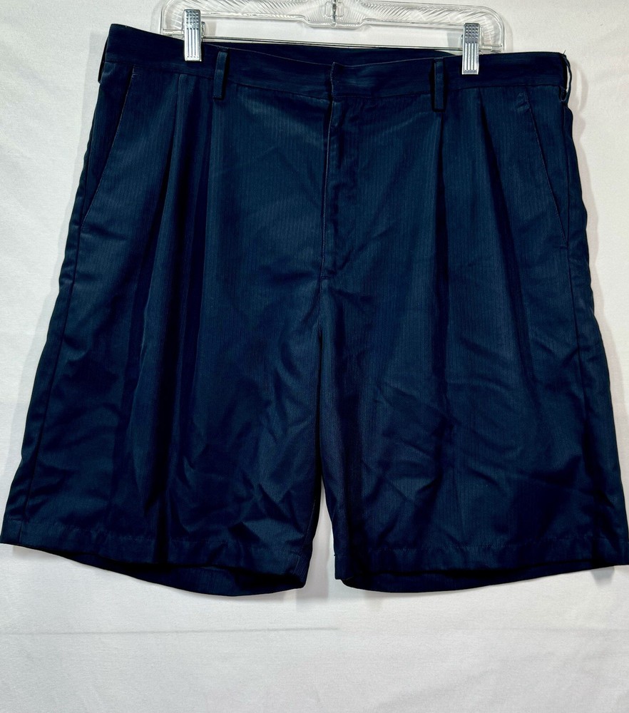 Nike Golf Shorts Mens Navy Blue Pleated Dri-Fit Casual Outdoor Sz 38