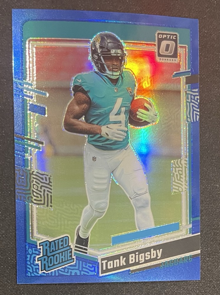 2023 Donruss Optic #252 Tank Bigsby Rookie RC  Blue Variation #/199 Jaguars Mint