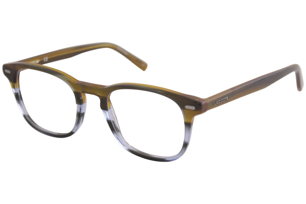 Lacoste L2832 Striped Brown Blue Optical Frame for Men 50mm