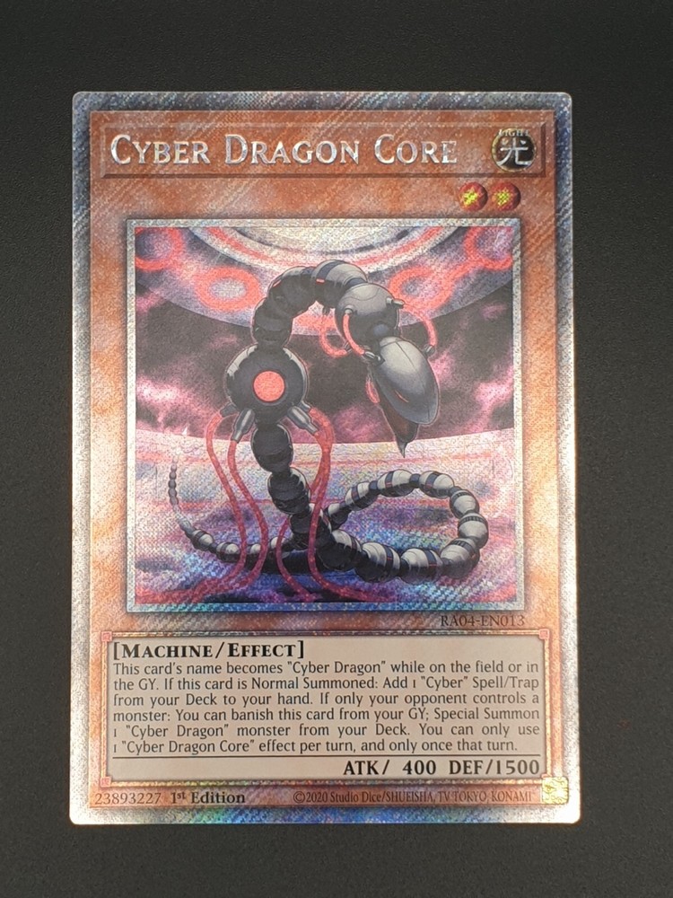 Cyber Dragon Core Platinum Secret Rare 1st Edition RA04-EN013-image