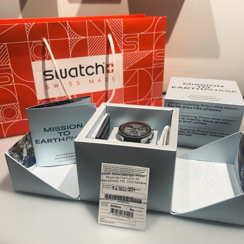 Swatch x Omega-Mission to the EarthPhase- MoonSwatch | Authentic