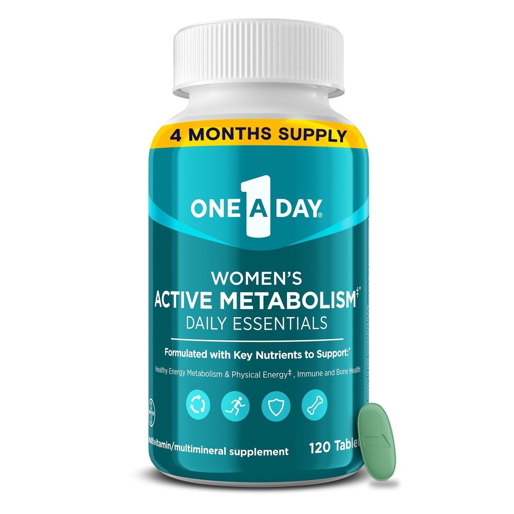 One A Day Women's Active Metabolism Daily Essential, Multivitamin for Women