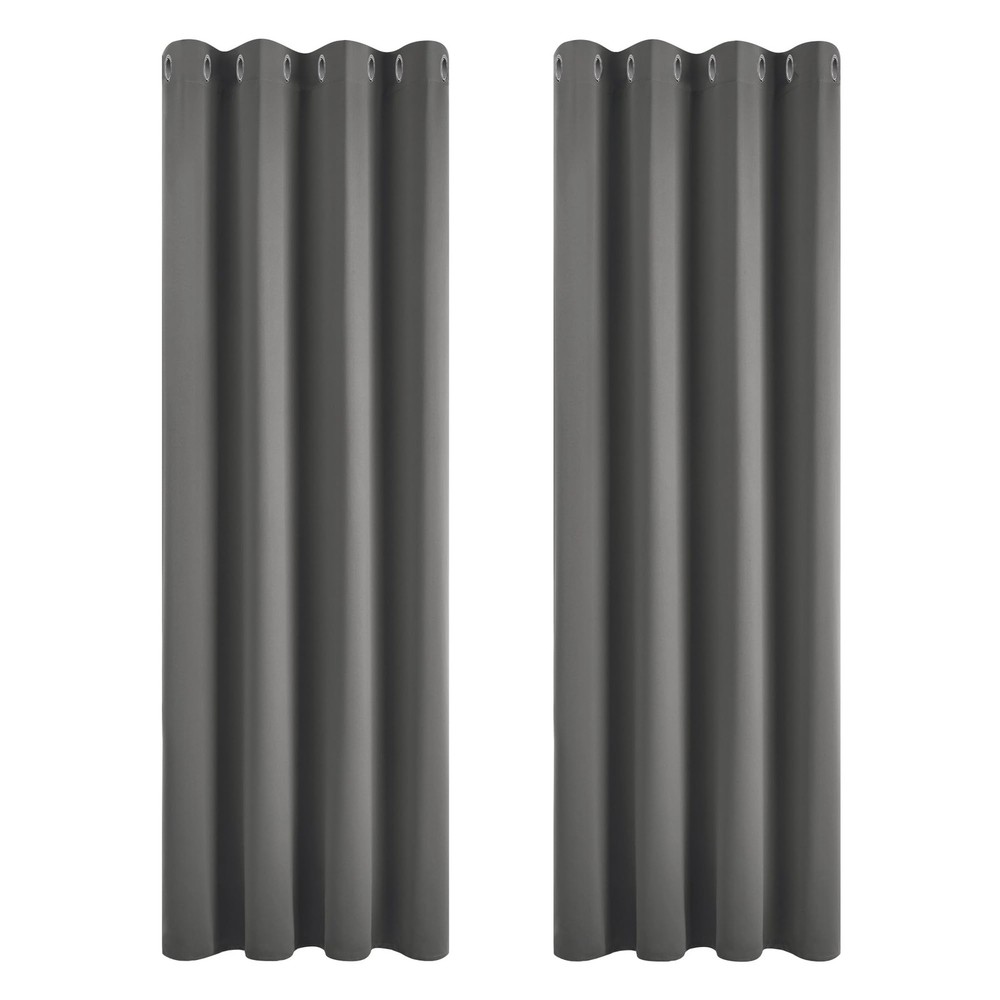 84 inch Drop Curtains Blackout Super Soft Bedroom Curtains Thermal Insulated ...