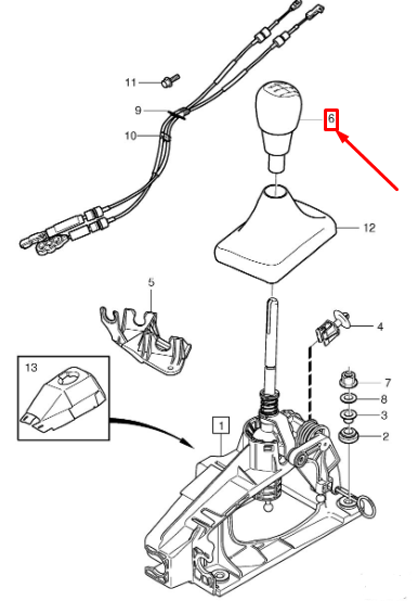 VOLVO S80 MK2 Gear Shift Sport R-Design Knob 31259341 NEW GENUINE