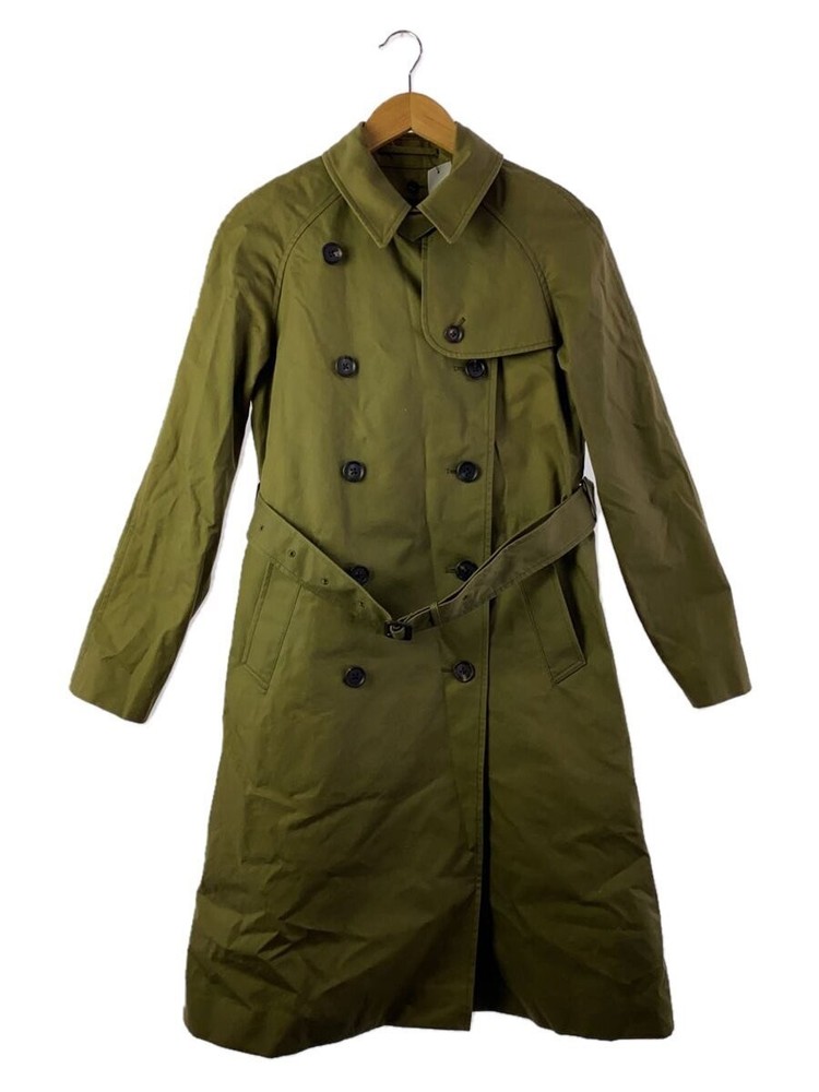 Effe Beams Trench Coat/38/Cotton/Grn  2274