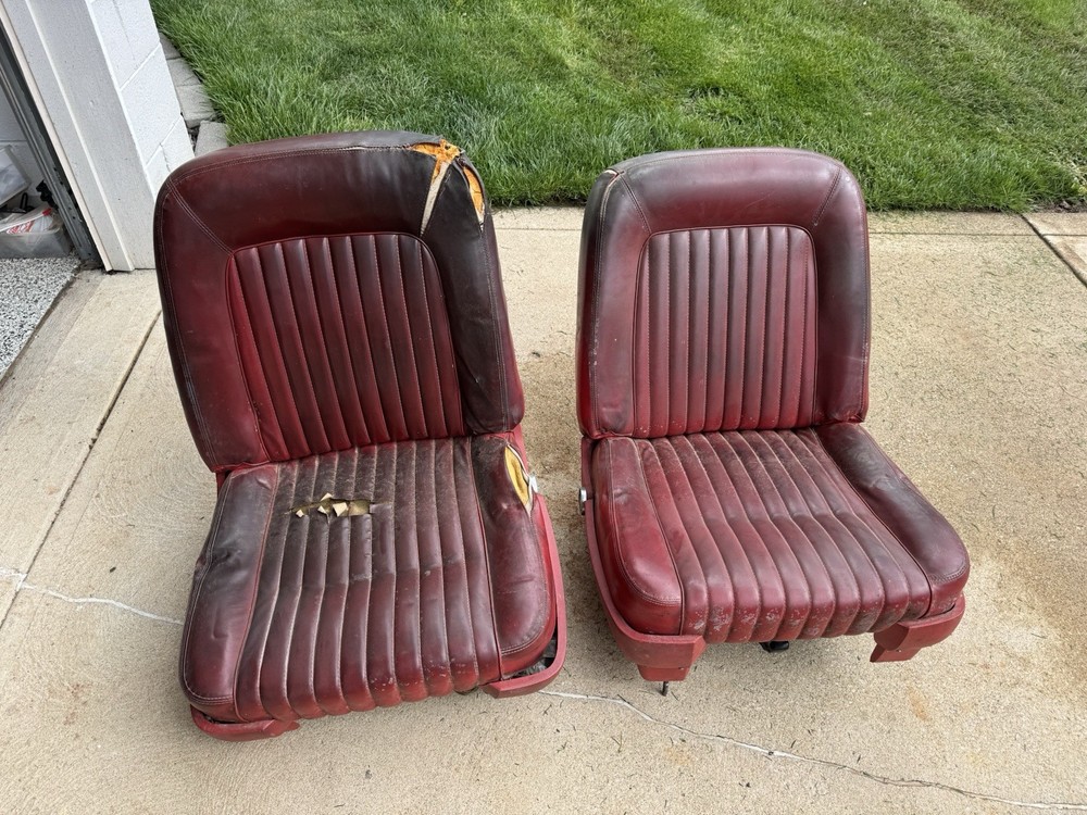 OEM 1961-1963 FORD THUNDERBIRD FALCON COMET FUTURA GALAXIE BUCKET SEATS (TRACKS)