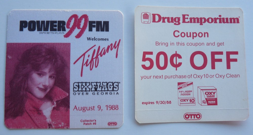 Tiffany 8/9/88 Six Flags Concert Tour Backstage Pass D19