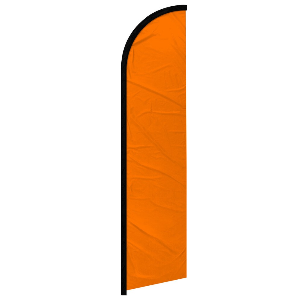 Vibrant Solid Orange Windless Swooper Flag - Bold, Eye-Catching Design for Outdoor Events and Decor