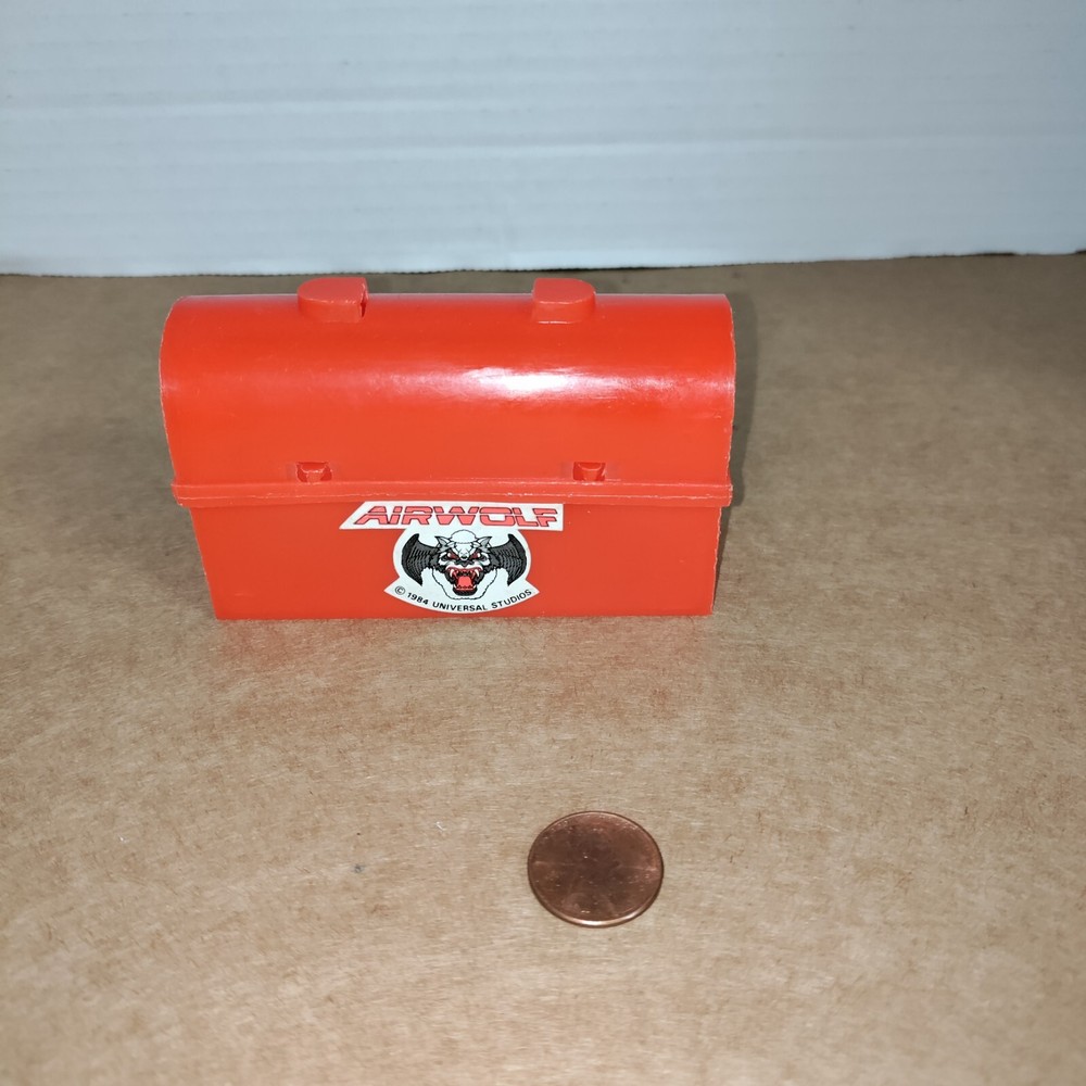 Vintage AIRWOLF Plastic Toolbox Toy 1983 Hong Kong RARE -TV Show