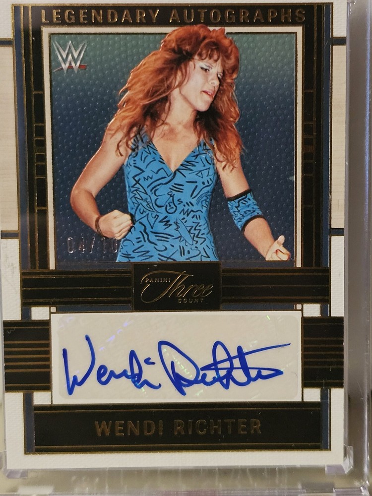 Wwe Panini Three Count Wendi Richter /10 Legendary Auto
