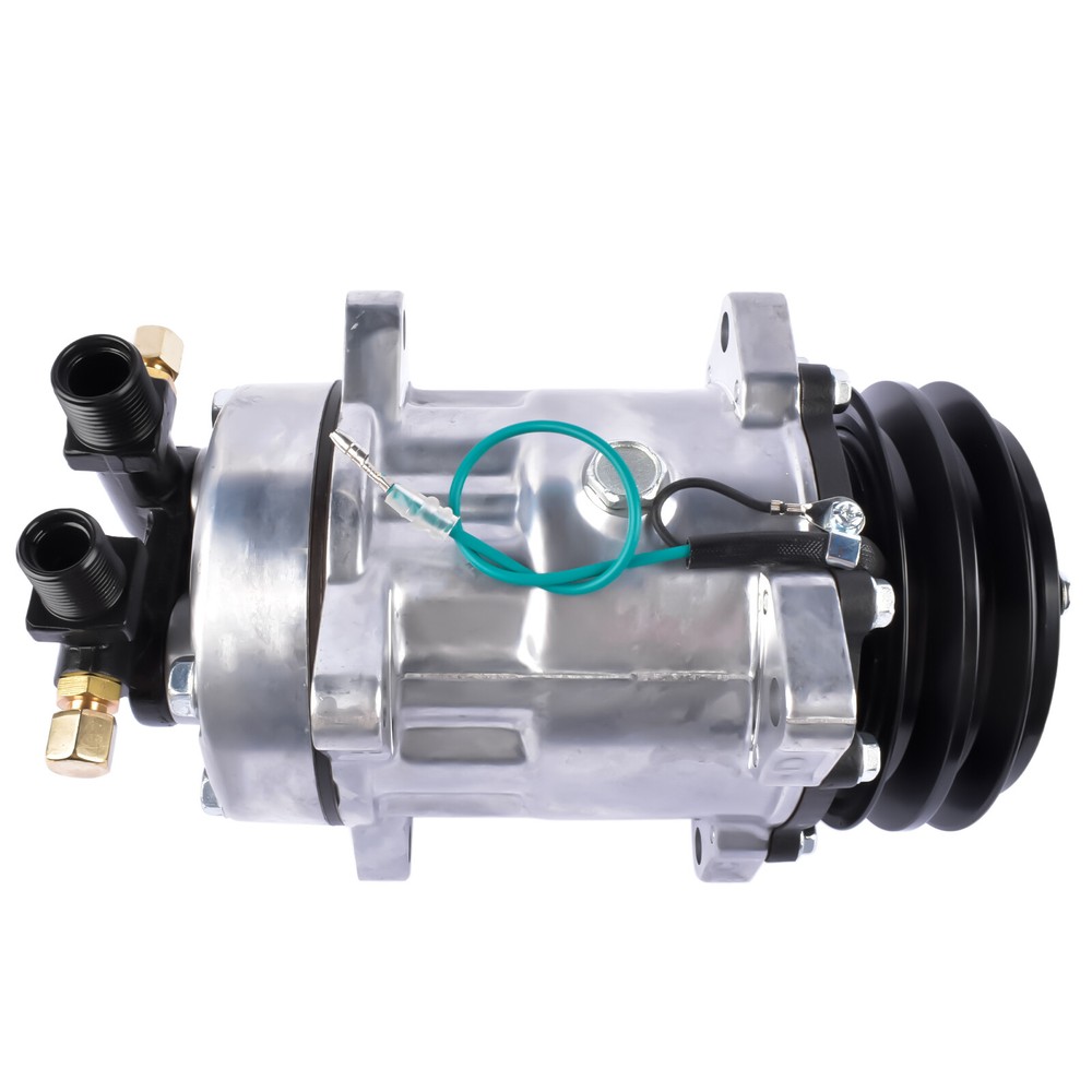 Automobile A/C Compressor TM16 Shuttle Bus 12V w/ 2 Grooves 6 Cylinders 10046011