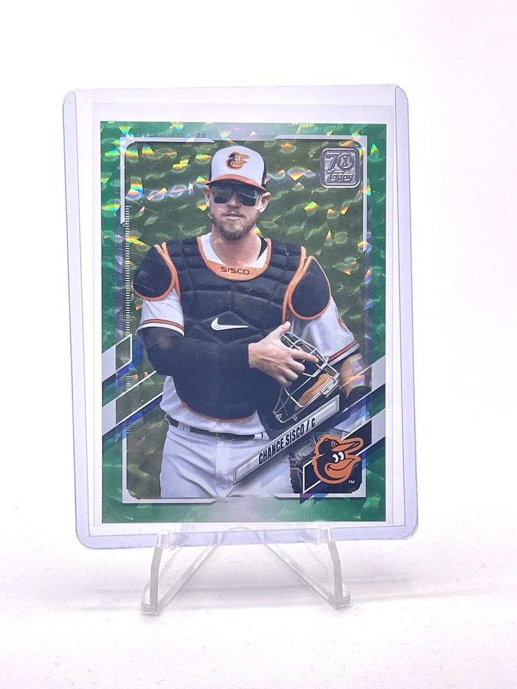 2021 Topps Update Series Chance Sisco Green Crackle Foil 129/499 #US13