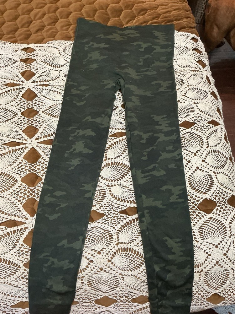 SPANX High Rise Camo Leggings for Women Size S in Green Camouflage