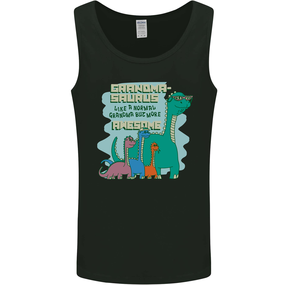 Grandma-saurus Funny Dinosaur Grandkids Mens Vest Tank Top